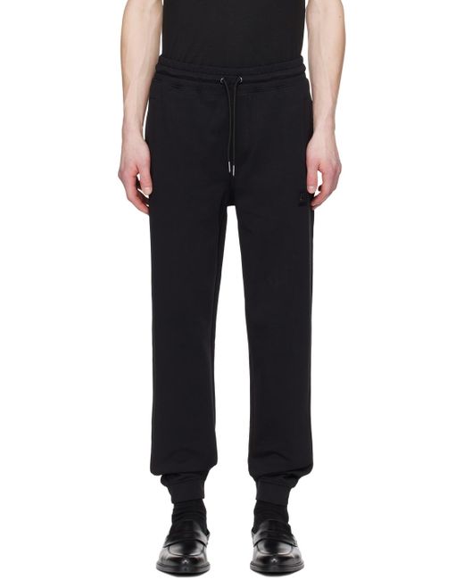 Pantalon de survêtement noir à écusson à logo HUGO pour homme en coloris Black