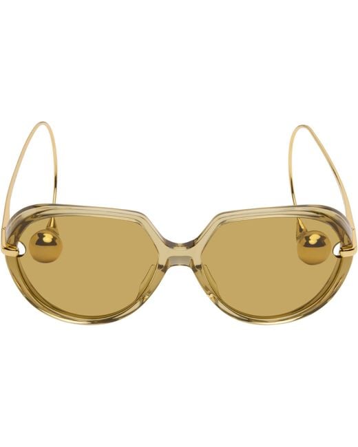 Bottega Veneta Black Drop Squared Sunglasses