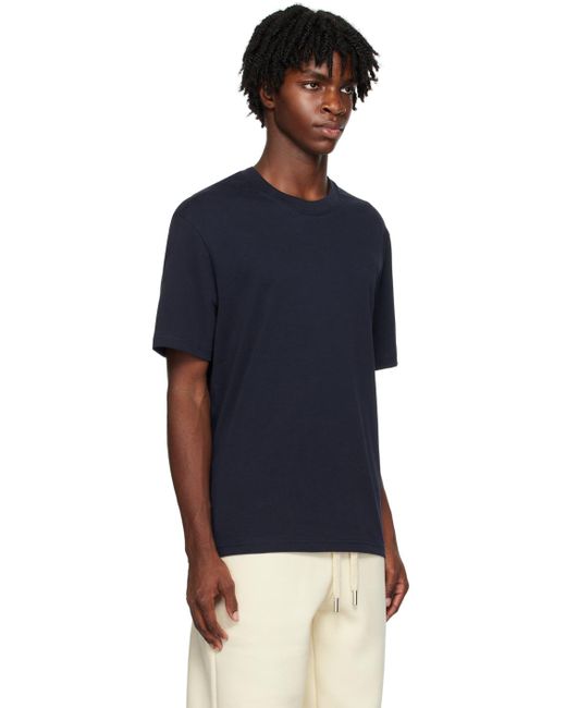 AMI Blue Navy Fade Out T-shirt for men