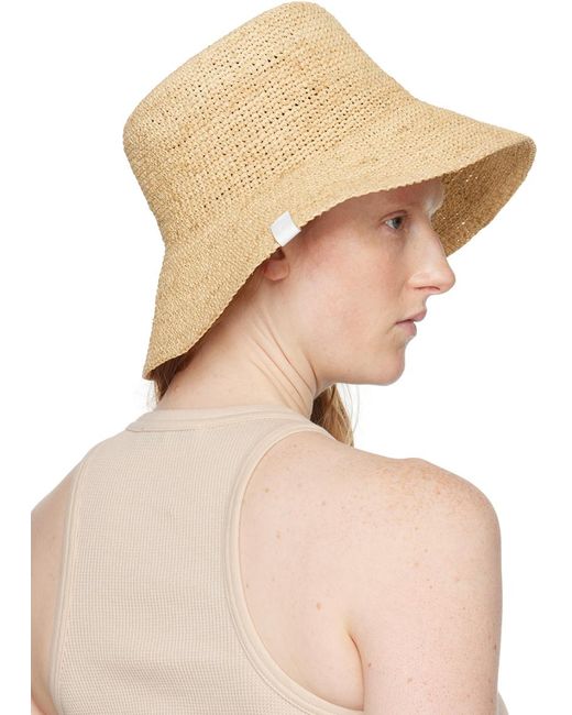 Rag & Bone Natural Beige Jade Rollable Bucket Hat
