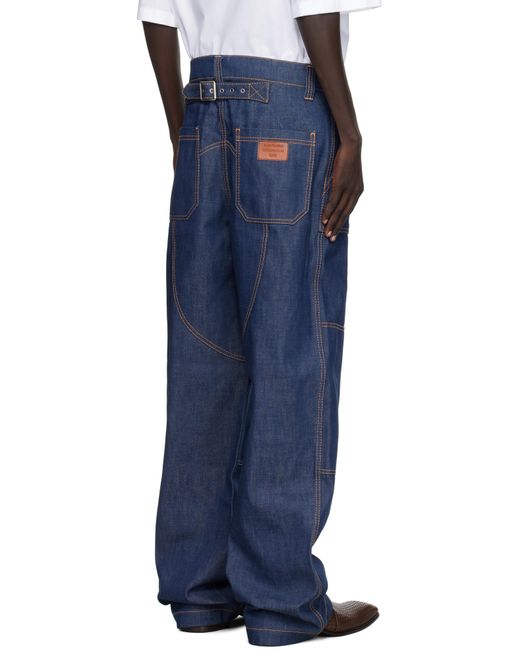 メンズ Acne ブルー デニムパンツ Blue