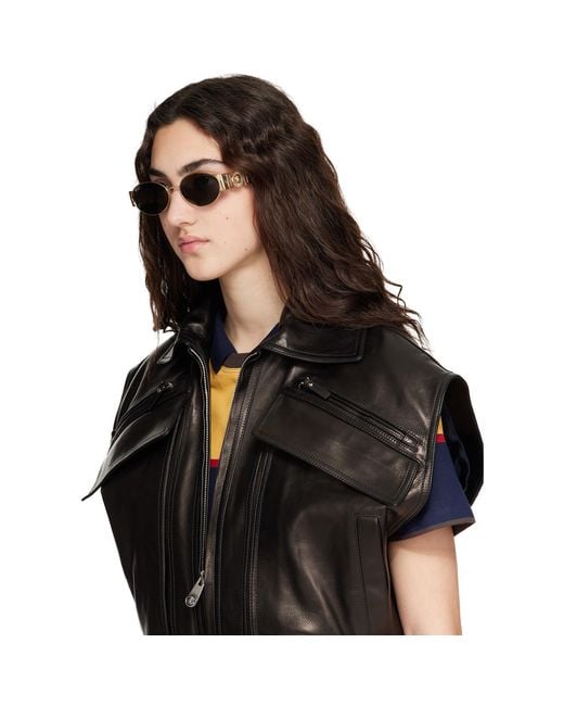 Versace Gray Medusa Biggie Sunglasses