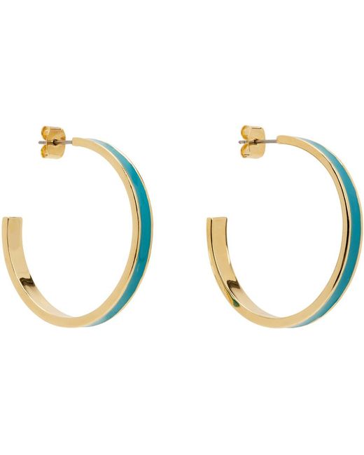 Isabel Marant Black Gold & Blue Casablanca Earrings