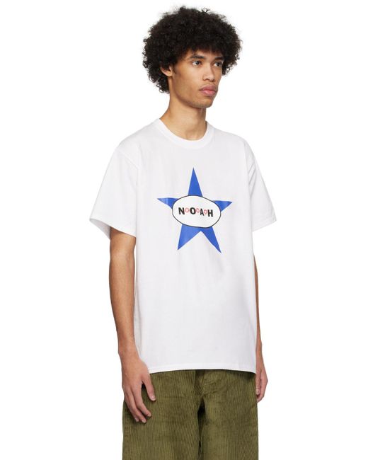 メンズ Noah NYC ホワイト Star Tシャツ White