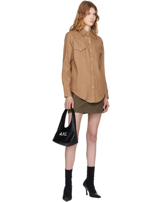 A.P.C. Black Baby Ninon Shoulder Bag