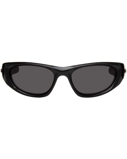 Bottega Black Wraparound Sunglasses for Men Lyst
