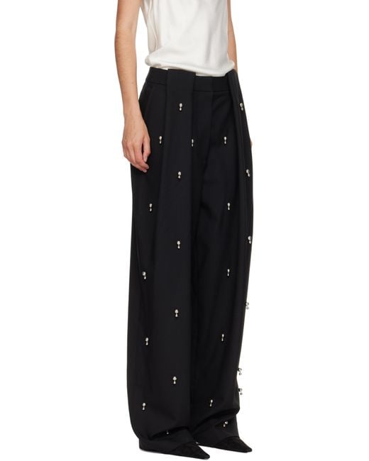 Stella McCartney Black Sphere Embroidered Balloon Trousers