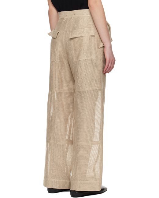 Issey Miyake Natural Papyrus Trousers