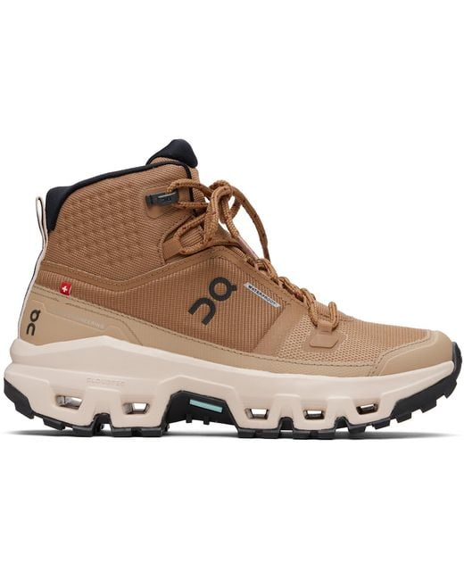 On Shoes Black Cloudrock Mid Waterproof Sneakers