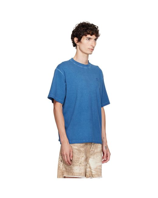 CAMPERLAB Blue Logo Boxy T-Shirt for men