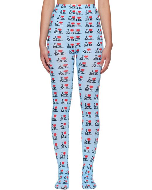 Ashley Williams 'I Heart Me' Tights in Blue | Lyst Australia