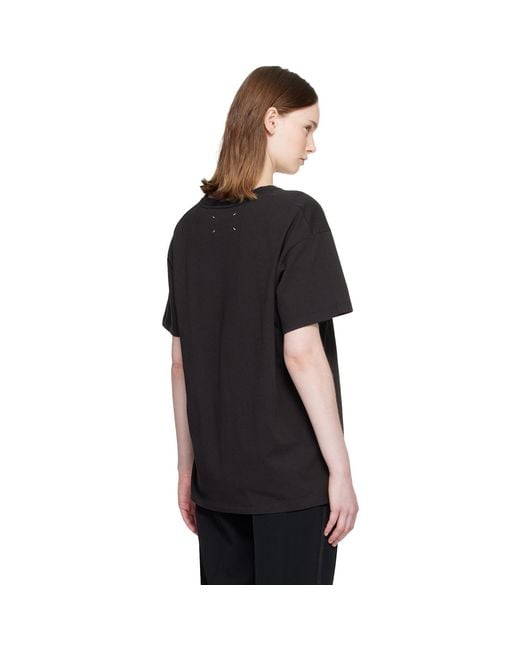 Maison Margiela Black Numbers Regular T-Shirt