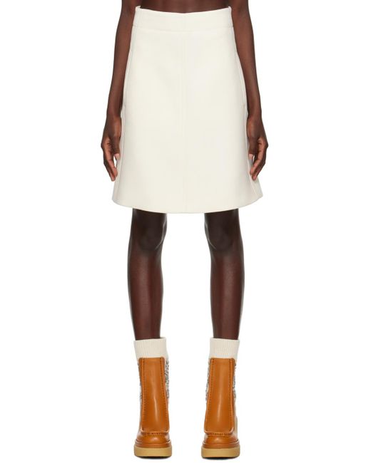 Chloé Multicolor Off-white Two-pocket Miniskirt