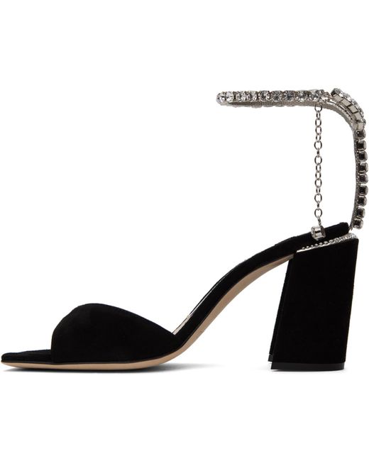 Jimmy Choo Black Saeda 85 Heeled Sandals