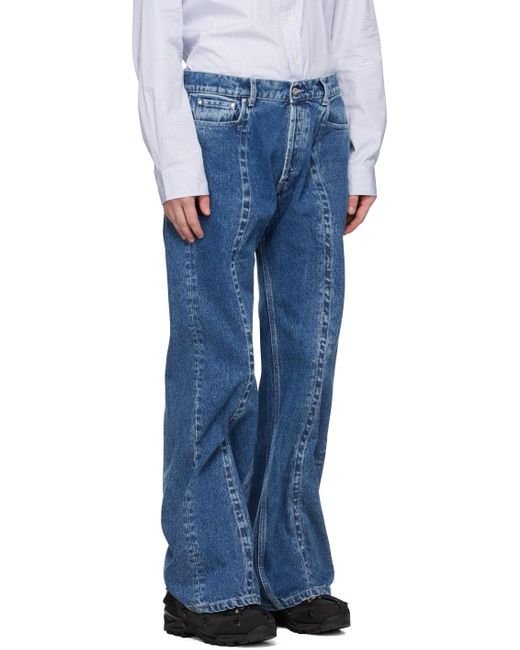 Y. Project Blue Classic Wire Jeans for men