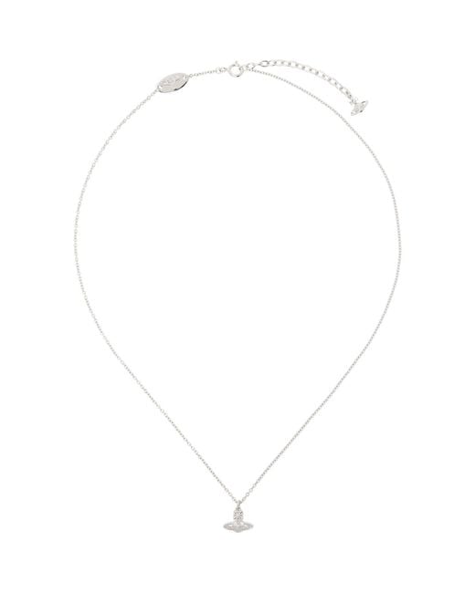 Vivienne Westwood White Oslo Pendant Necklace for men