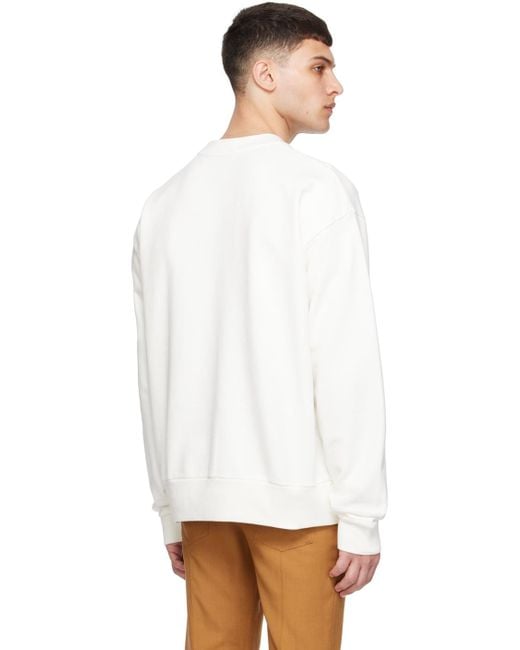 Marni White Off- Printed Sweatshirt for men