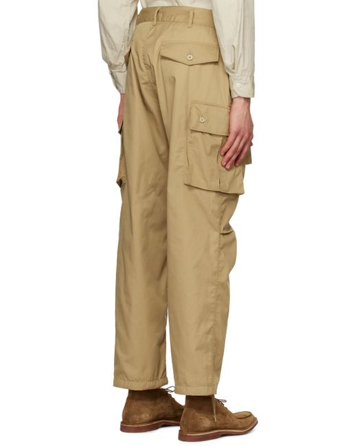 Engineered Garments Natural Tan Bellows Pockets Cargo Pants for men