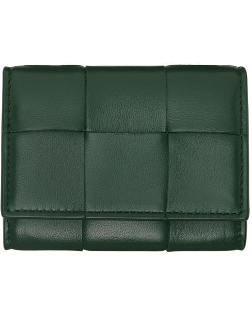 Bottega Veneta Green Envelope Coin Pouch