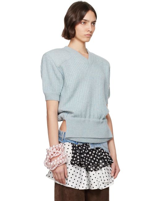 Pull De Style Militaire Display Bleu all in en coloris Blue