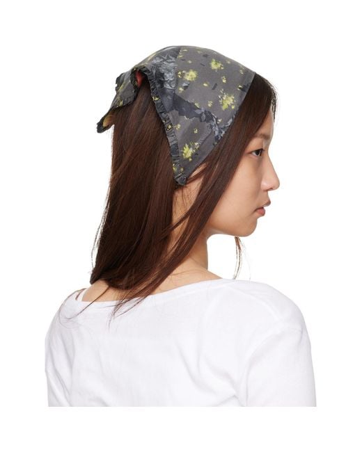 Ganni Multicolor Printed Wrap Scarf