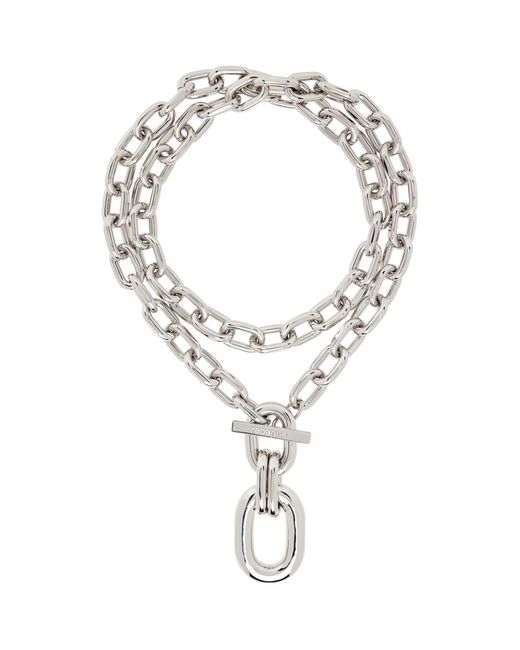 Rabanne Multicolor Double Xl Link Necklace