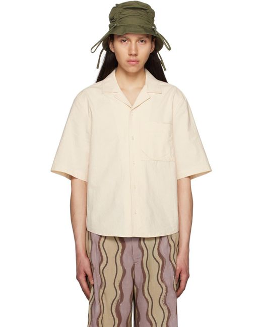 Jacquemus Multicolor Off-white Le Raphia 'la Chemise Cordao' Shirt for men