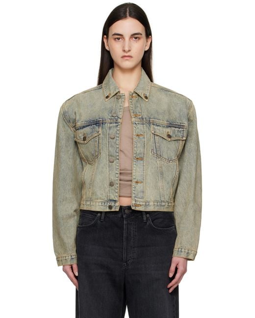 Entire studios Multicolor Shrunken Denim Jacket