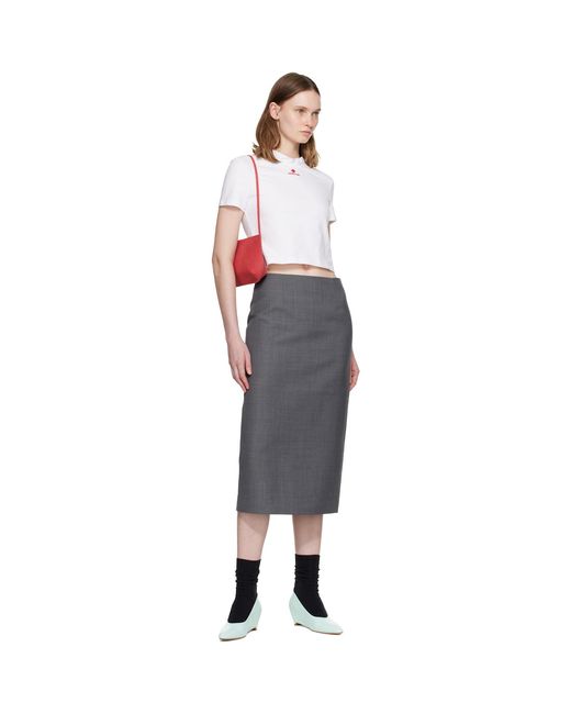 ShuShu/Tong Multicolor Wave Lace Collar T-Shirt