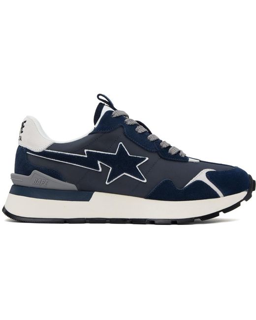 A Bathing Ape Blue Road Sta Express Sneakers for men