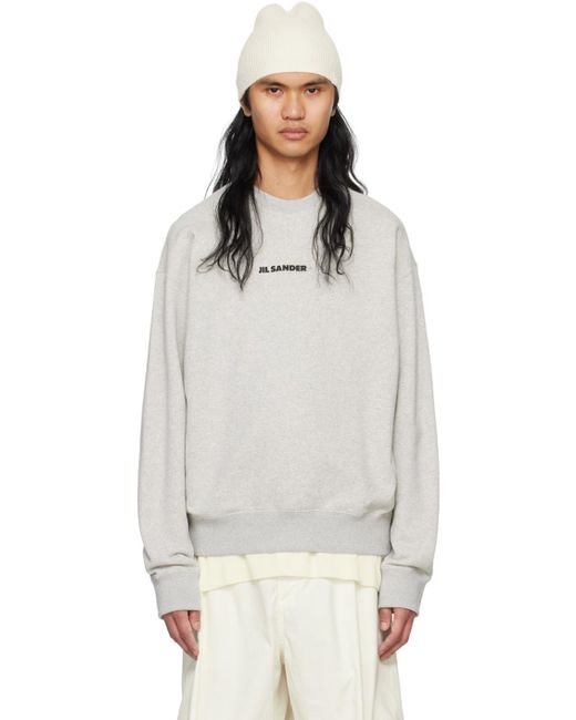 Jil Sander Multicolor Gray Oversized Sweatshirt for men