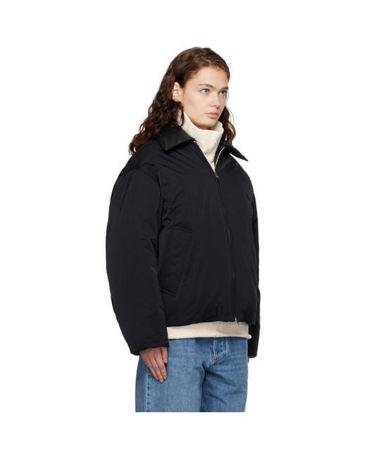 Bottega Veneta Black Tech Nylon Down Jacket