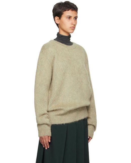 Lemaire Natural Beige Brushed Sweater