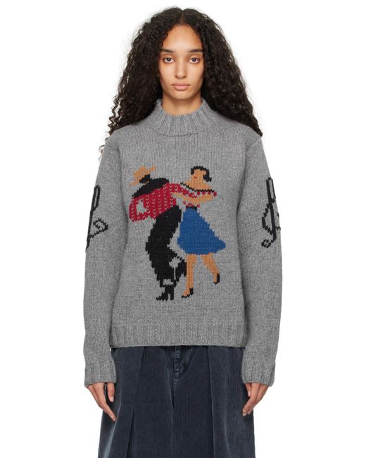 Pull Bluto Gris YMC en coloris Black