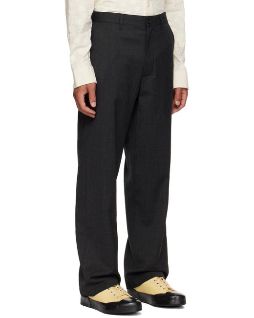 sunflower Black Twisted Trousers for men