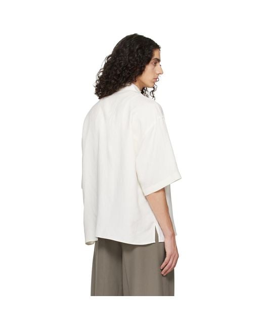Studio Nicholson White Off- Lemmer Polo for men