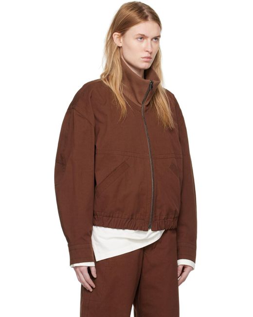 Lemaire Brown Layered Jacket