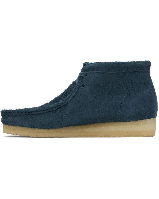 Clarks Blue Wallabee Boots for men