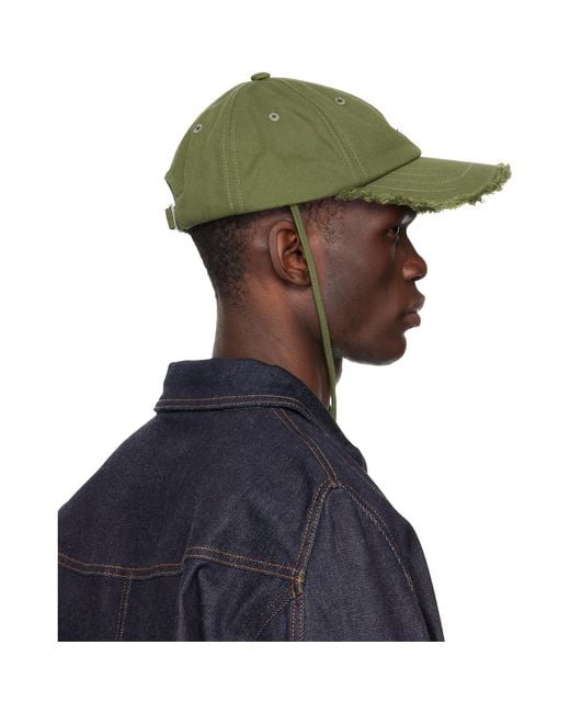Jacquemus Green Khaki 'The Artichaut' Cap for men
