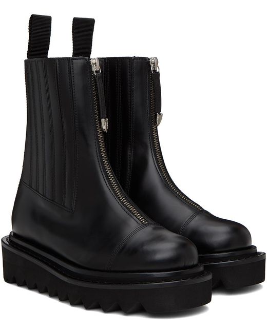 Toga Black Side Gore Boots