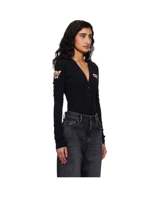 Off-White c/o Virgil Abloh Black Heavy Jersey Button Up Bodysuit