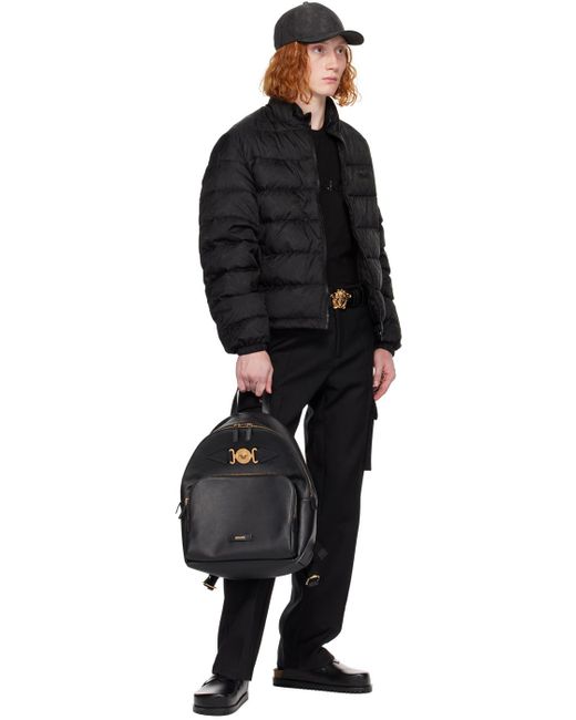 Versace Black Medusa biggie Backpack for men