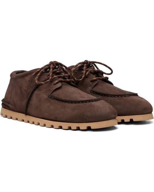 MARSELL Gomme Brown Pizzicarro Derbys for men