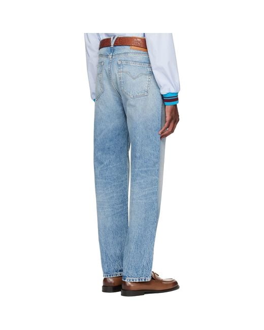 Versace Blue Pencil Jeans for men