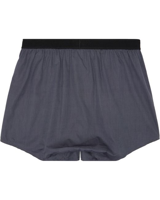 Tom Ford Blue Cotton Boxers for men