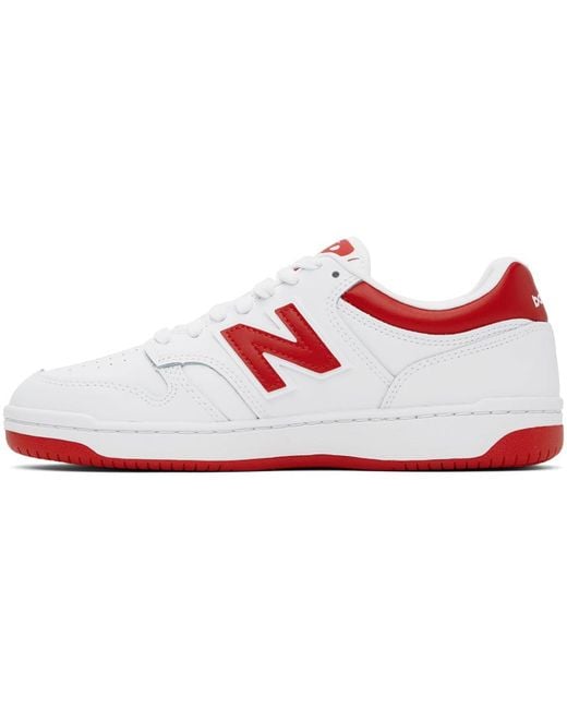 New Balance Black & Red 480 Sneakers for men