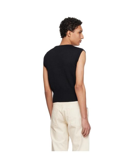 VAQUERA Black Crown Vest for men