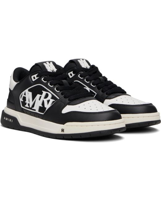 メンズ Amiri ブラック＆ホワイト Classic ローカットスニーカー Black