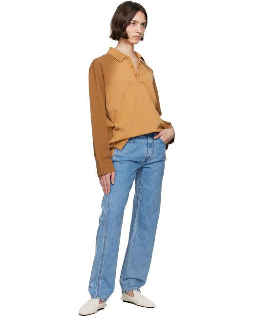 J.W. Anderson タン 長袖 ラガーシャツ Blue