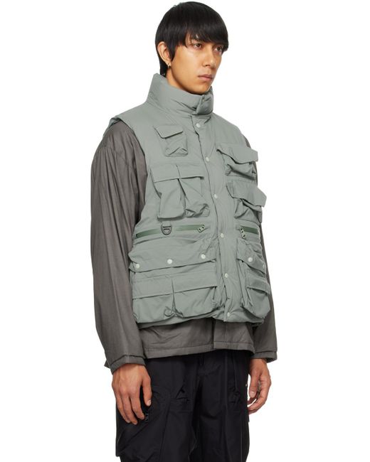 F/CE Gray Pocket Down Vest for men